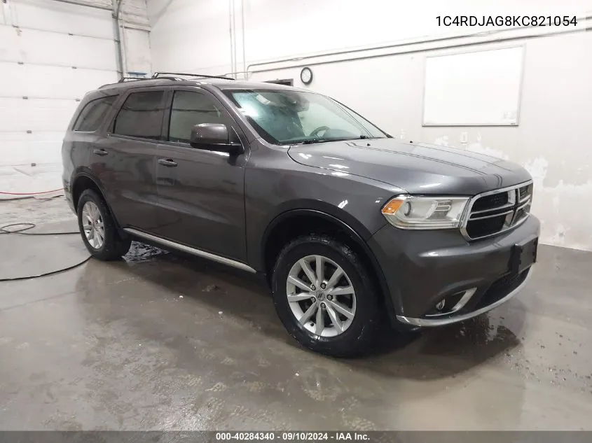 2019 Dodge Durango Sxt Plus VIN: 1C4RDJAG8KC821054 Lot: 40284340