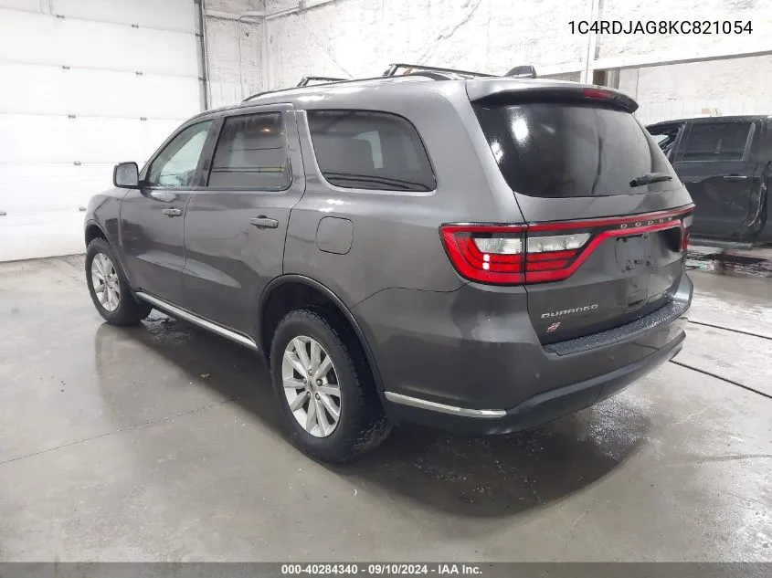 1C4RDJAG8KC821054 2019 Dodge Durango Sxt Plus