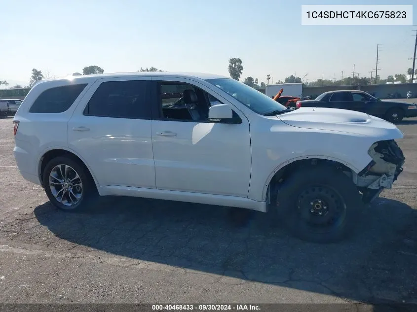 1C4SDHCT4KC675823 2019 Dodge Durango R/T Rwd