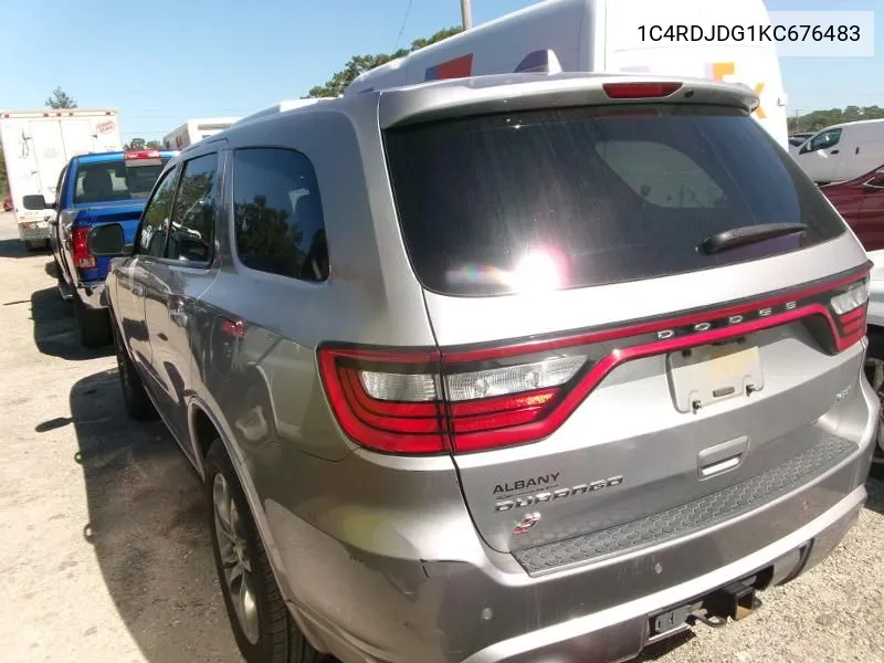 1C4RDJDG1KC676483 2019 Dodge Durango Gt