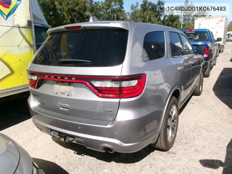 2019 Dodge Durango Gt VIN: 1C4RDJDG1KC676483 Lot: 40679958