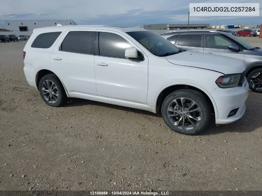 1C4RDJDG2LC257284 2020 Dodge Durango Gt