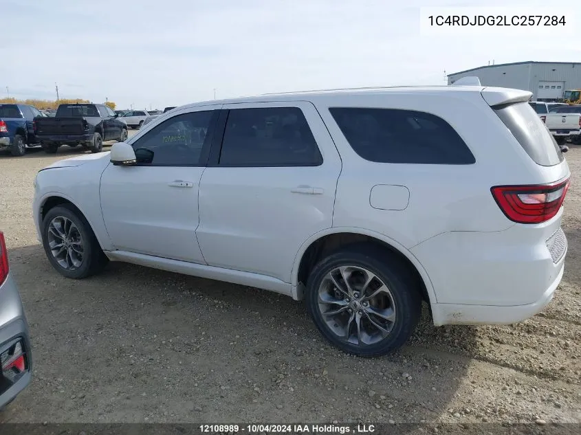 1C4RDJDG2LC257284 2020 Dodge Durango Gt