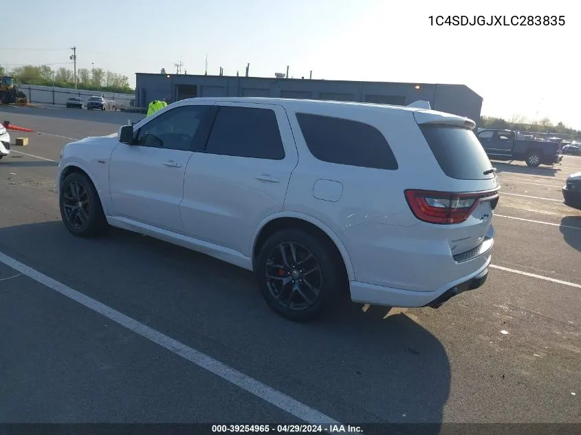 1C4SDJGJXLC283835 2020 Dodge Durango Srt Awd