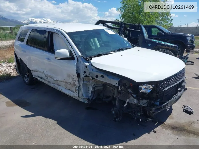 2020 Dodge Durango Gt Plus Awd VIN: 1C4RDJDG1LC261469 Lot: 39434101