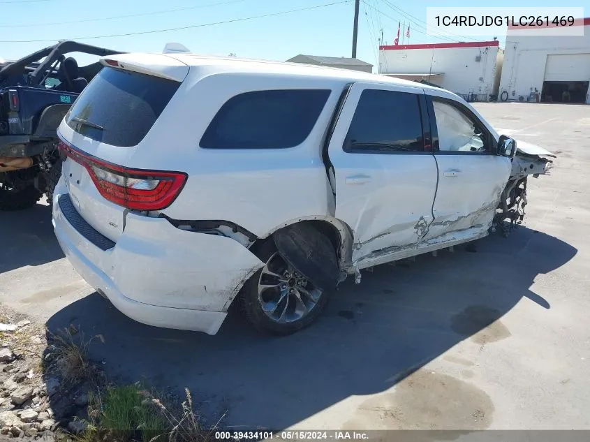 2020 Dodge Durango Gt Plus Awd VIN: 1C4RDJDG1LC261469 Lot: 39434101