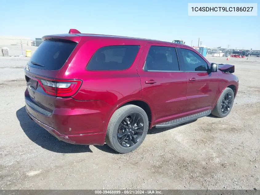 1C4SDHCT9LC186027 2020 Dodge Durango R/T Rwd