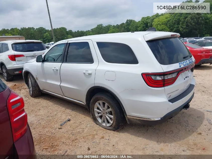 1C4SDJFT6LC286590 2020 Dodge Durango Pursuit Awd