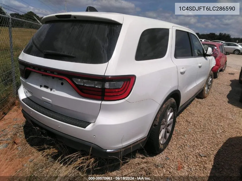 2020 Dodge Durango Pursuit Awd VIN: 1C4SDJFT6LC286590 Lot: 39570663