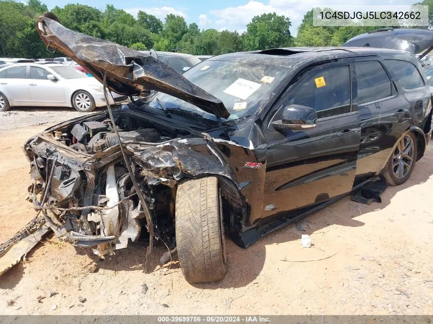 2020 Dodge Durango Srt Awd VIN: 1C4SDJGJ5LC342662 Lot: 39699786