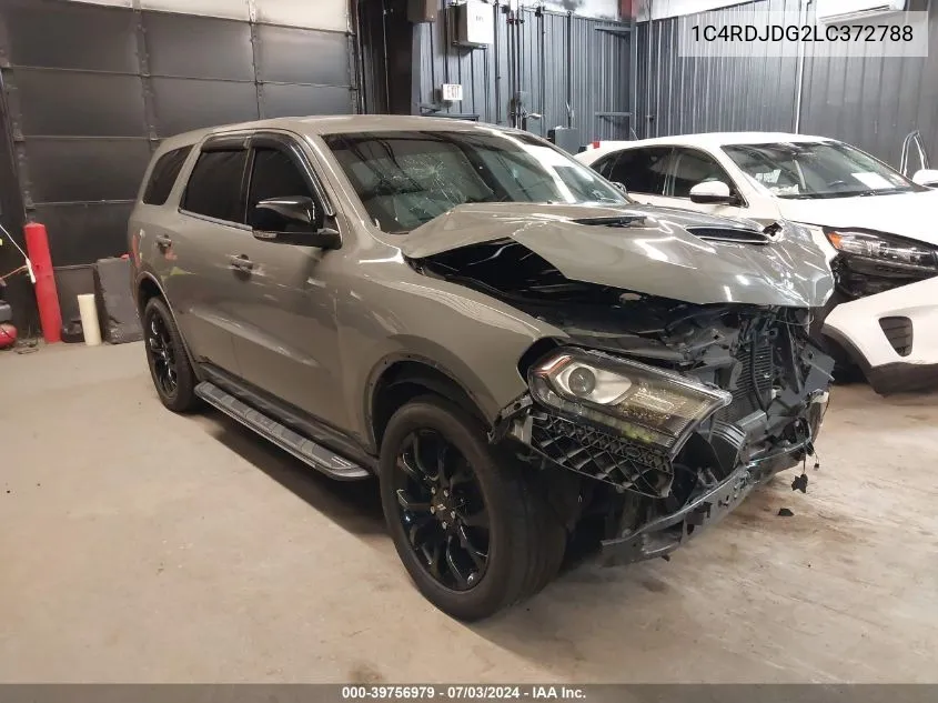 2020 Dodge Durango Gt Plus Awd VIN: 1C4RDJDG2LC372788 Lot: 39756979