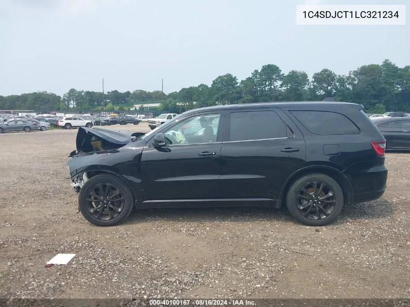 2020 Dodge Durango R/T VIN: 1C4SDJCT1LC321234 Lot: 40100167