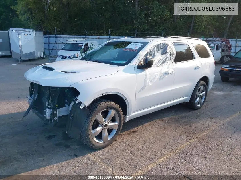 2020 Dodge Durango Gt Plus Awd VIN: 1C4RDJDG6LC395653 Lot: 40193694