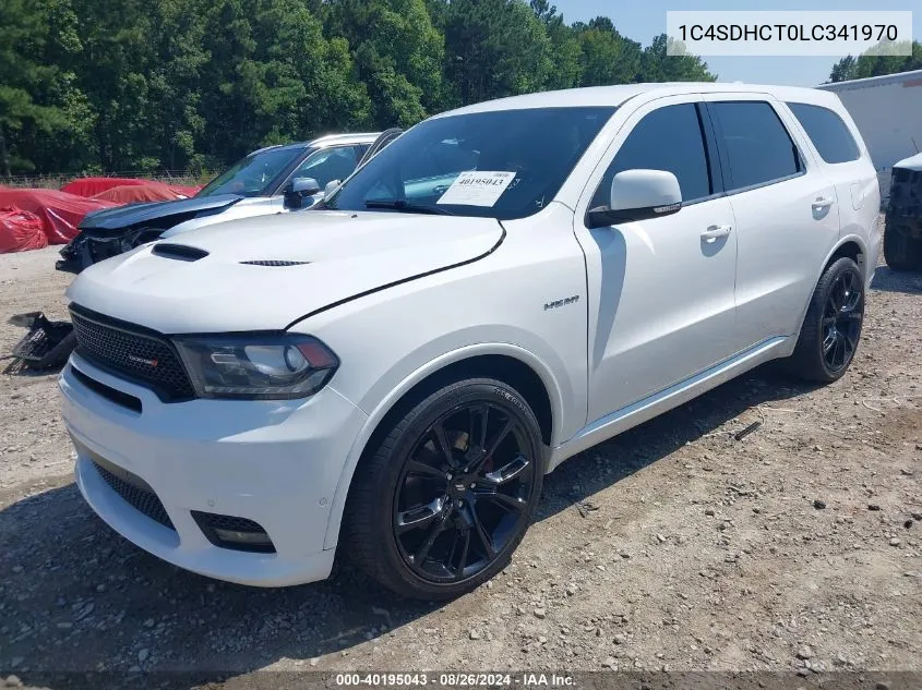 2020 Dodge Durango R/T Rwd VIN: 1C4SDHCT0LC341970 Lot: 40195043