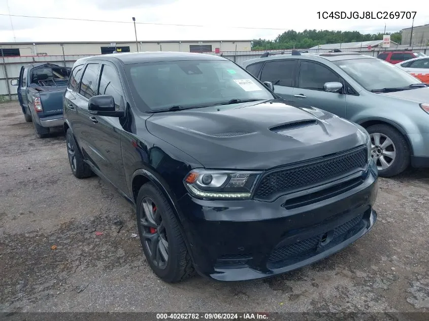 2020 Dodge Durango Srt Awd VIN: 1C4SDJGJ8LC269707 Lot: 40262782