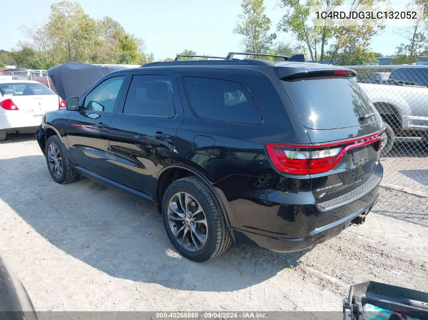 2020 Dodge Durango Gt Plus Awd VIN: 1C4RDJDG3LC132052 Lot: 40268868