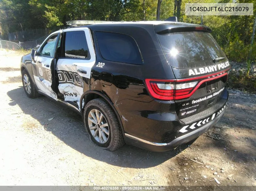 2020 Dodge Durango Pursuit Awd VIN: 1C4SDJFT6LC215079 Lot: 40276358