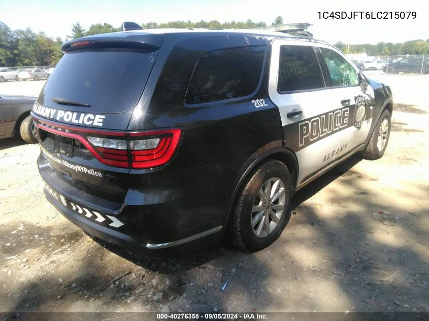 2020 Dodge Durango Pursuit Awd VIN: 1C4SDJFT6LC215079 Lot: 40276358