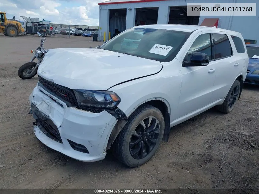 2020 Dodge Durango Gt Plus Awd VIN: 1C4RDJDG4LC161768 Lot: 40294375