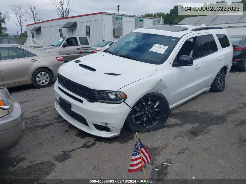 1C4RDJDG2LC223023 2020 Dodge Durango Gt Plus Awd