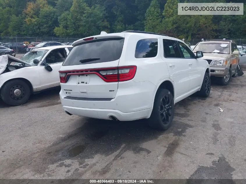 2020 Dodge Durango Gt Plus Awd VIN: 1C4RDJDG2LC223023 Lot: 40366403