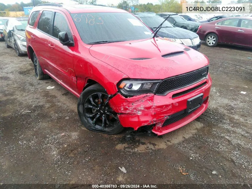 2020 Dodge Durango Gt VIN: 1C4RDJDG8LC223091 Lot: 40386783