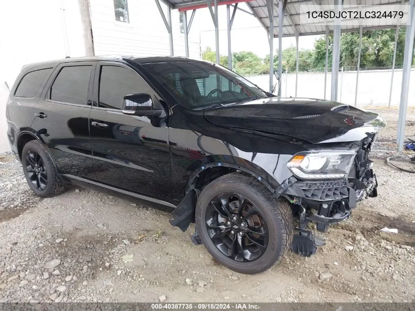 2020 Dodge Durango R/T Awd VIN: 1C4SDJCT2LC324479 Lot: 40387735