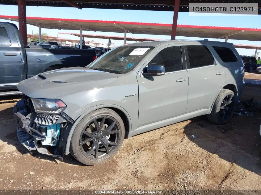 2020 Dodge Durango R/T Rwd VIN: 1C4SDHCT8LC123971 Lot: 40414247