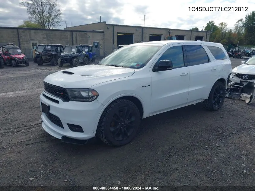 1C4SDJCT7LC212812 2020 Dodge Durango R/T