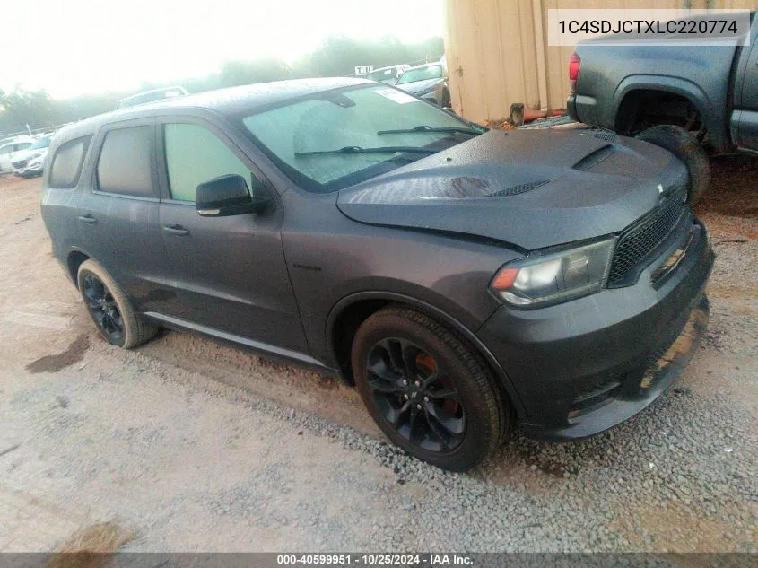 2020 Dodge Durango R/T VIN: 1C4SDJCTXLC220774 Lot: 40599951