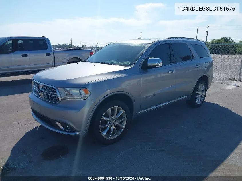 2020 Dodge Durango Citadel Awd VIN: 1C4RDJEG8LC161576 Lot: 40601530