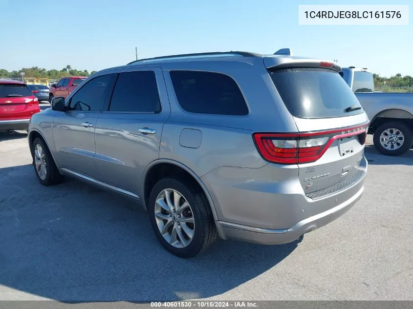 2020 Dodge Durango Citadel Awd VIN: 1C4RDJEG8LC161576 Lot: 40601530