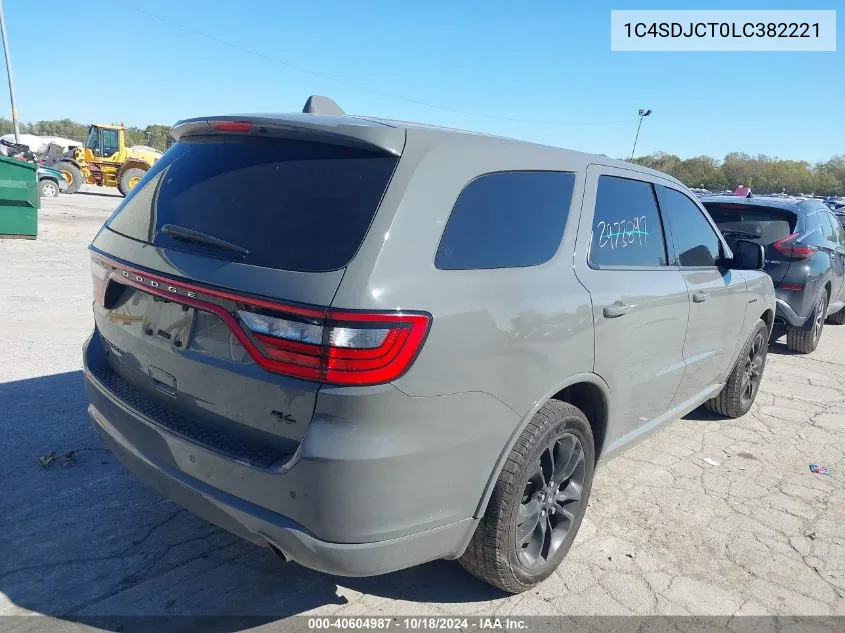 1C4SDJCT0LC382221 2020 Dodge Durango R/T Awd