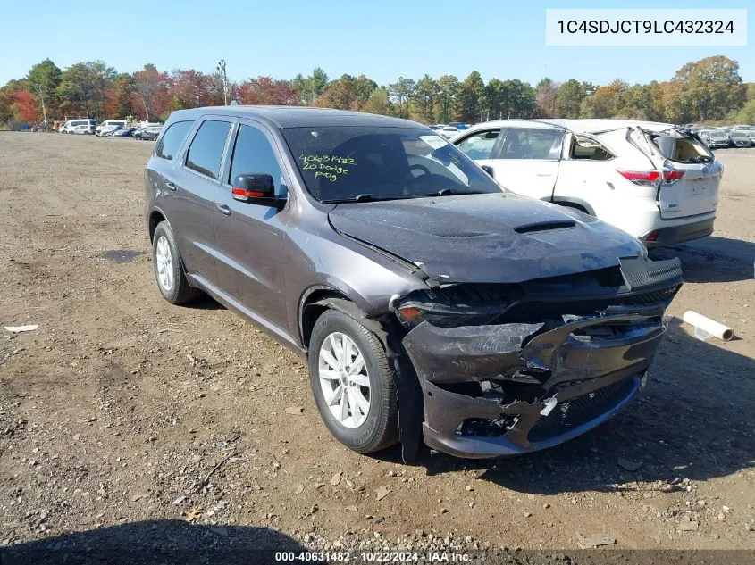 2020 Dodge Durango R/T Awd VIN: 1C4SDJCT9LC432324 Lot: 40631482