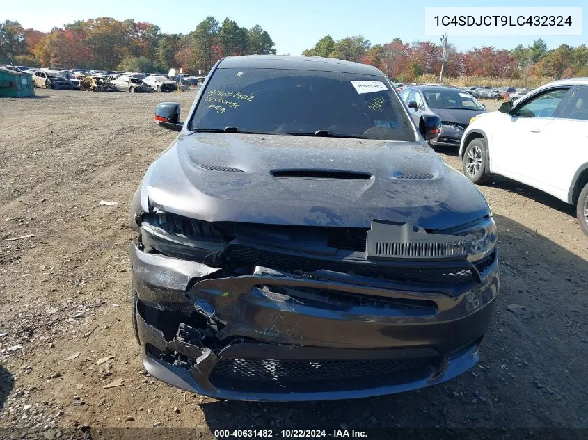 2020 Dodge Durango R/T Awd VIN: 1C4SDJCT9LC432324 Lot: 40631482