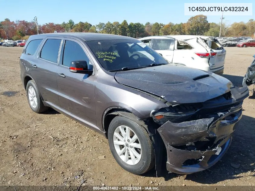 2020 Dodge Durango R/T Awd VIN: 1C4SDJCT9LC432324 Lot: 40631482