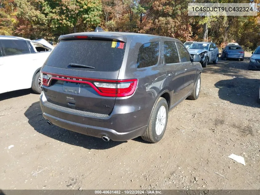 2020 Dodge Durango R/T Awd VIN: 1C4SDJCT9LC432324 Lot: 40631482