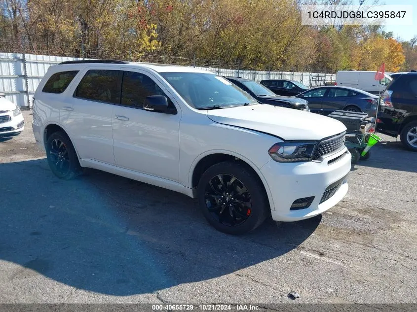 2020 Dodge Durango Gt Plus Awd VIN: 1C4RDJDG8LC395847 Lot: 40655729