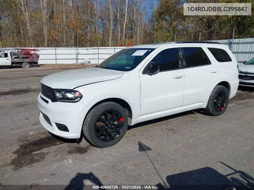 2020 Dodge Durango Gt Plus Awd VIN: 1C4RDJDG8LC395847 Lot: 40655729