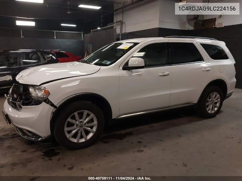 1C4RDJAG9LC224156 2020 Dodge Durango Sxt Plus Awd