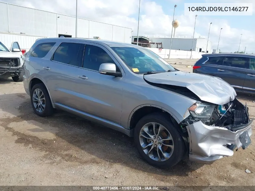 2020 Dodge Durango Gt Plus Awd VIN: 1C4RDJDG9LC146277 Lot: 40773456