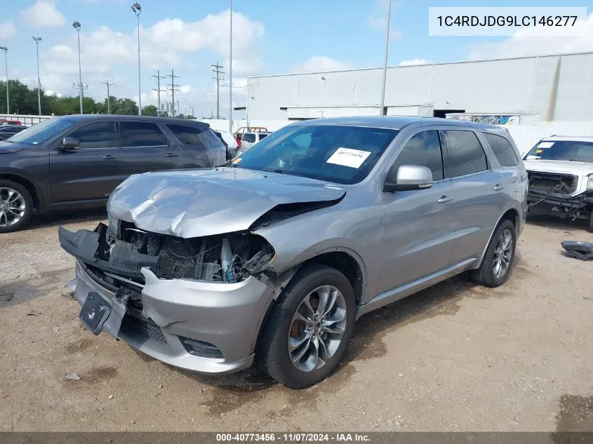 2020 Dodge Durango Gt Plus Awd VIN: 1C4RDJDG9LC146277 Lot: 40773456