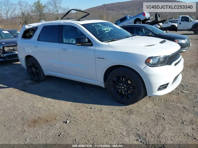 2020 Dodge Durango R/T Awd VIN: 1C4SDJCTXLC253340 Lot: 40867025