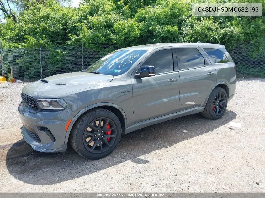 1C4SDJH90MC682193 2021 Dodge Durango Srt Hellcat Awd