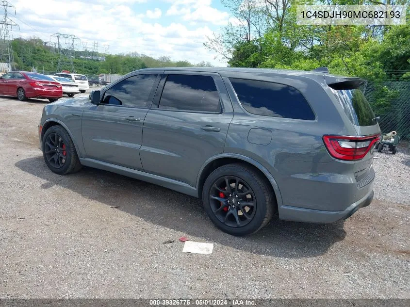 1C4SDJH90MC682193 2021 Dodge Durango Srt Hellcat Awd