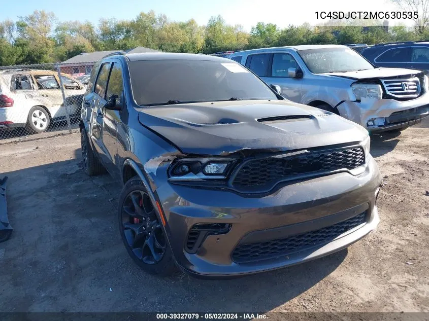 2021 Dodge Durango R/T Awd VIN: 1C4SDJCT2MC630535 Lot: 39327079