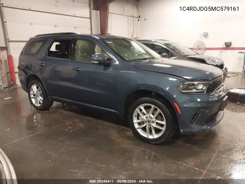 2021 Dodge Durango Gt Plus Awd VIN: 1C4RDJDG5MC579161 Lot: 39345411