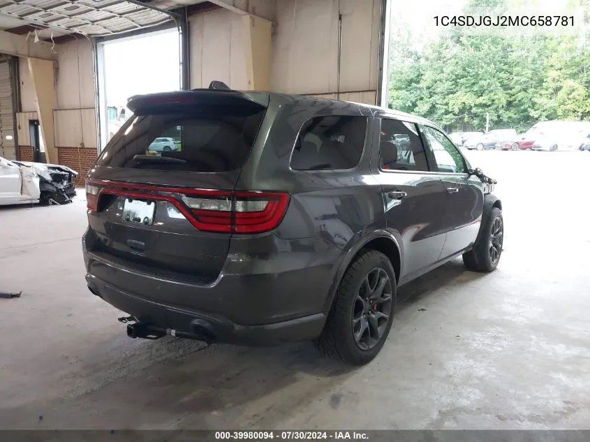 1C4SDJGJ2MC658781 2021 Dodge Durango Srt 392 Awd