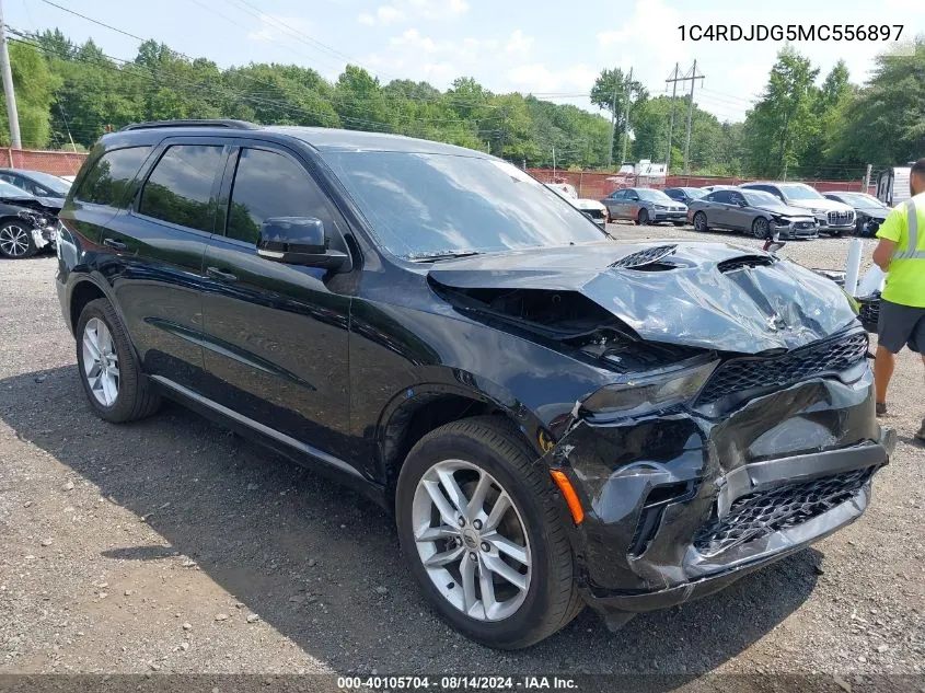 2021 Dodge Durango Gt Plus Awd VIN: 1C4RDJDG5MC556897 Lot: 40105704