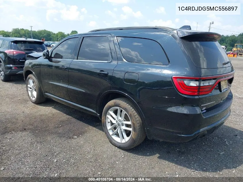 2021 Dodge Durango Gt Plus Awd VIN: 1C4RDJDG5MC556897 Lot: 40105704